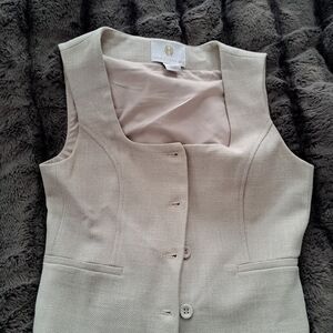 House of Harlow 1960 Textured Beige Top